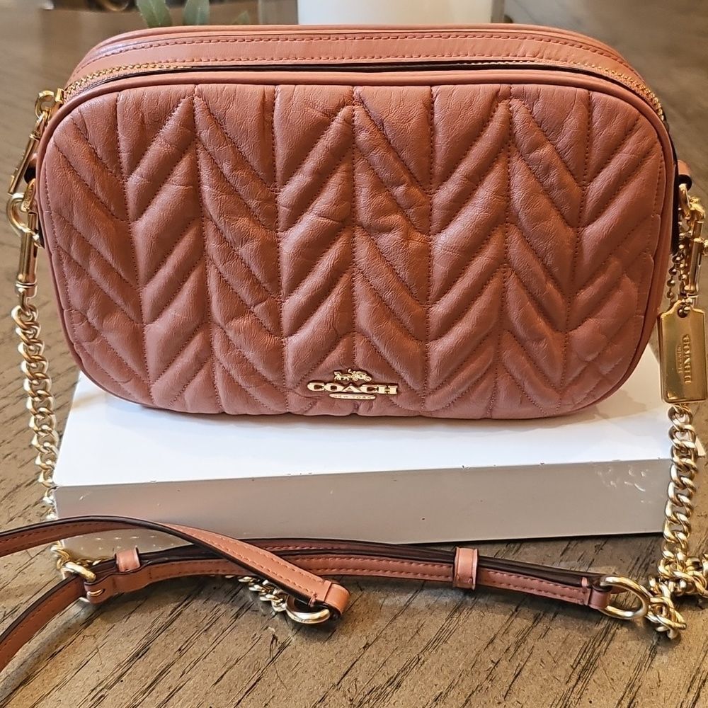 Coach Isla Chain Quilted Crossbody Bag